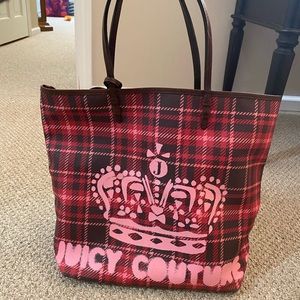 Juicy Couture Plaid Tote Bag